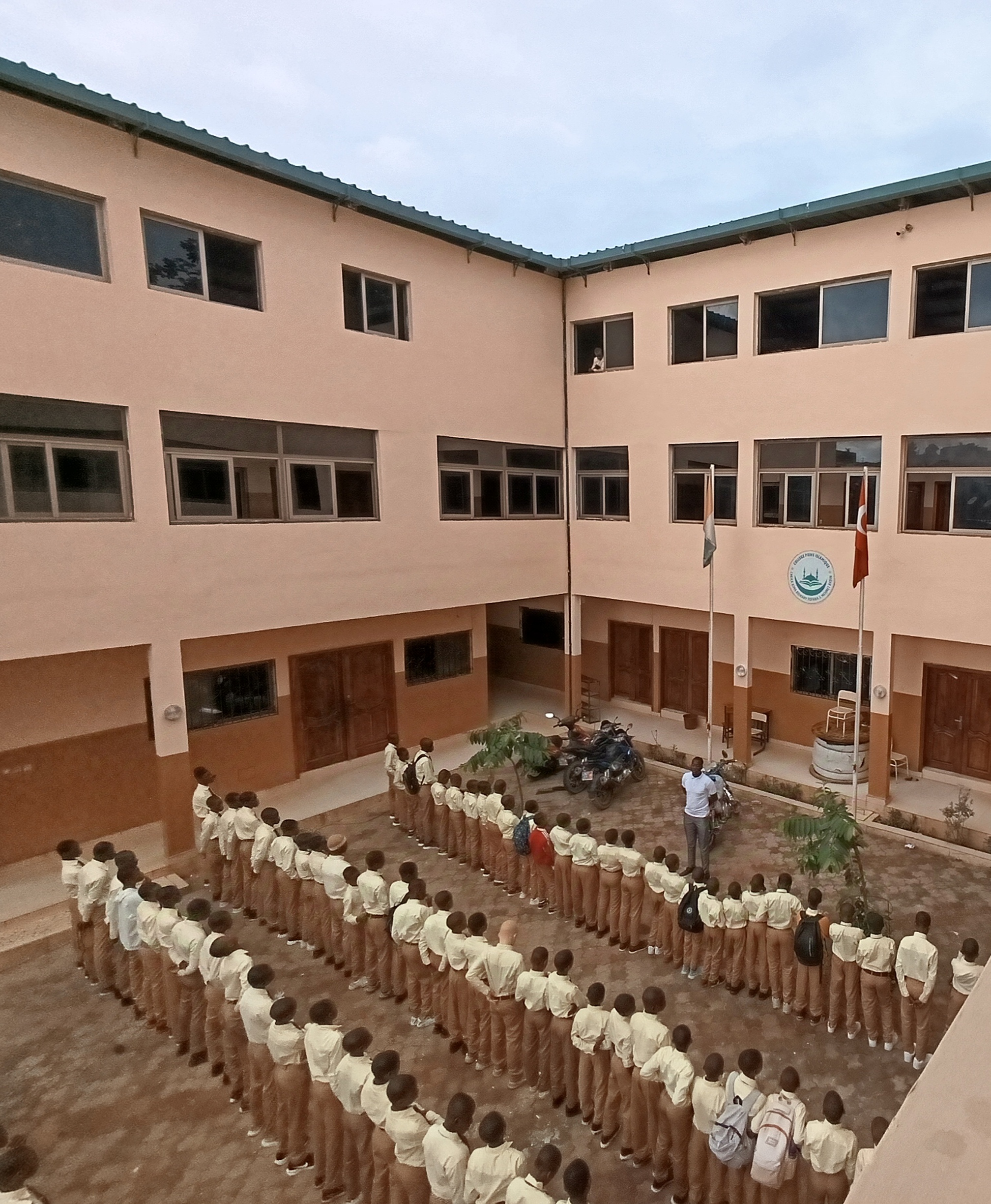 Child drawing with crayons